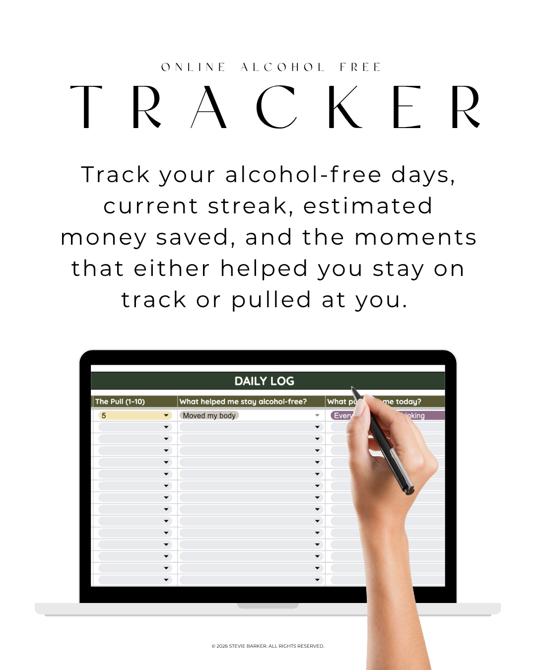 The Alcohol Free Reset Tracker